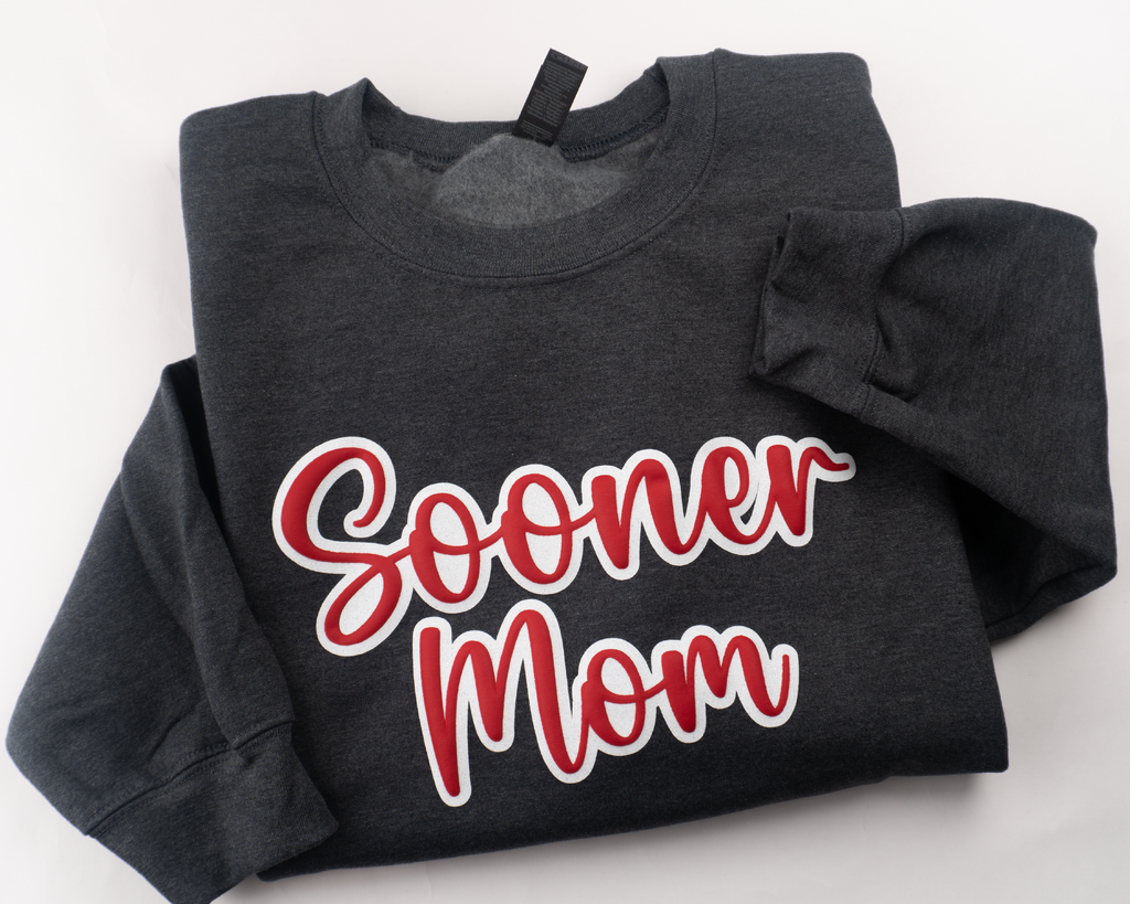 Custom Puff and Glitter Sweatshirt – Personalized Crewneck