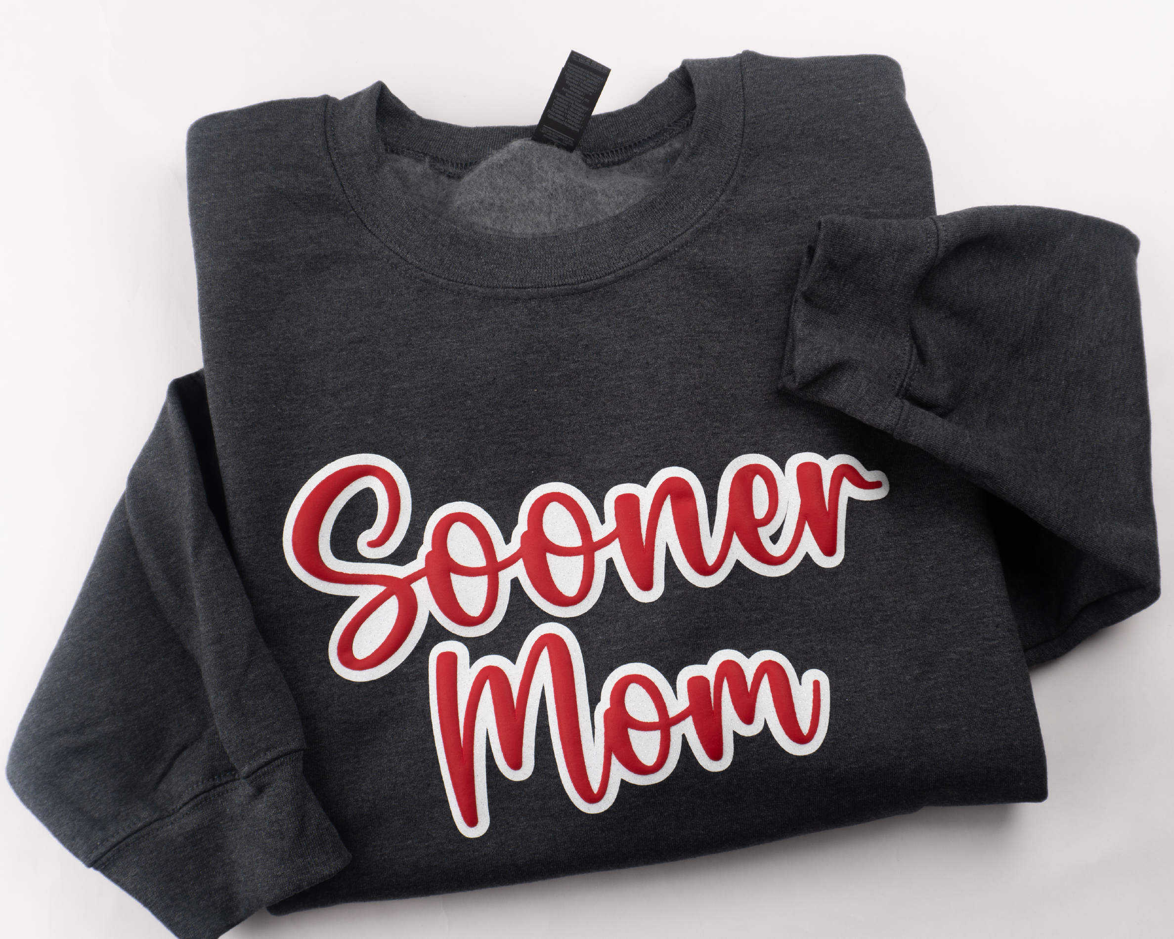 Custom Puff and Glitter Sweatshirt – Personalized Crewneck