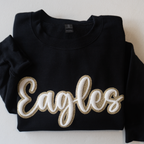 Custom Puff and Glitter Sweatshirt – Personalized Crewneck