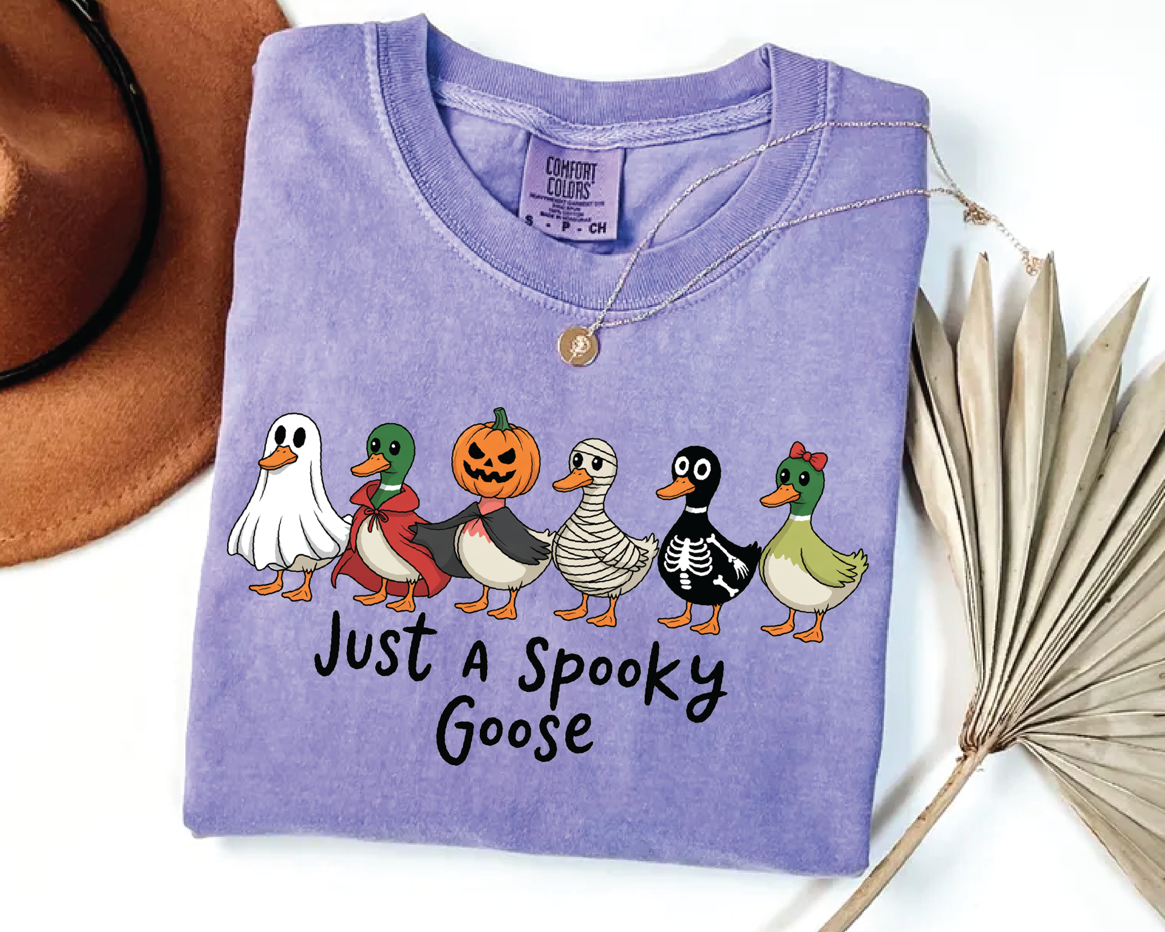 Just A Spooky Goose Shirt – Funny Halloween Goose Costume Tee