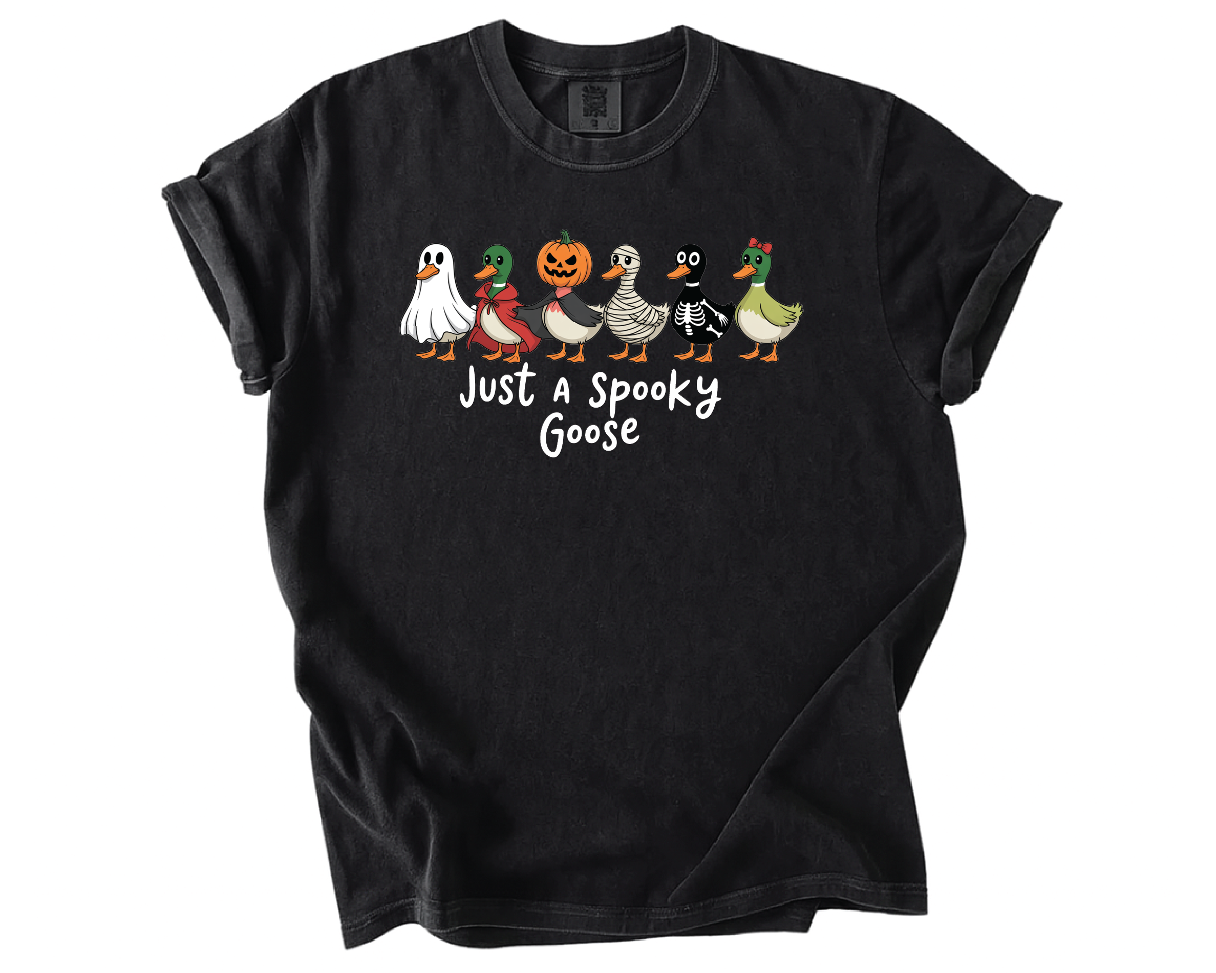 Just A Spooky Goose Shirt – Funny Halloween Goose Costume Tee