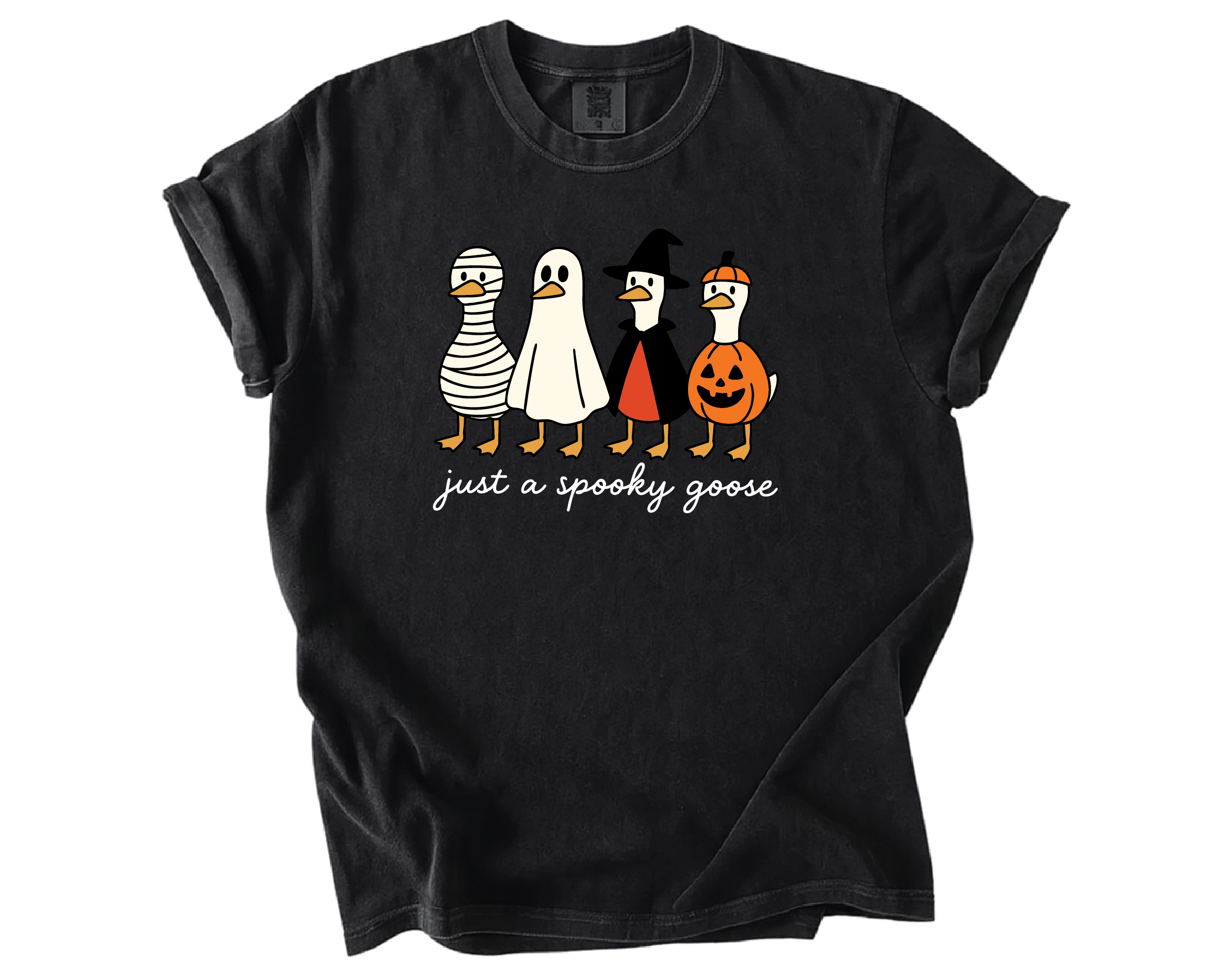 Just A Spooky Goose Shirt – Funny Halloween Goose Costume Tee