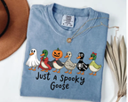 Just A Spooky Goose Shirt – Funny Halloween Goose Costume Tee