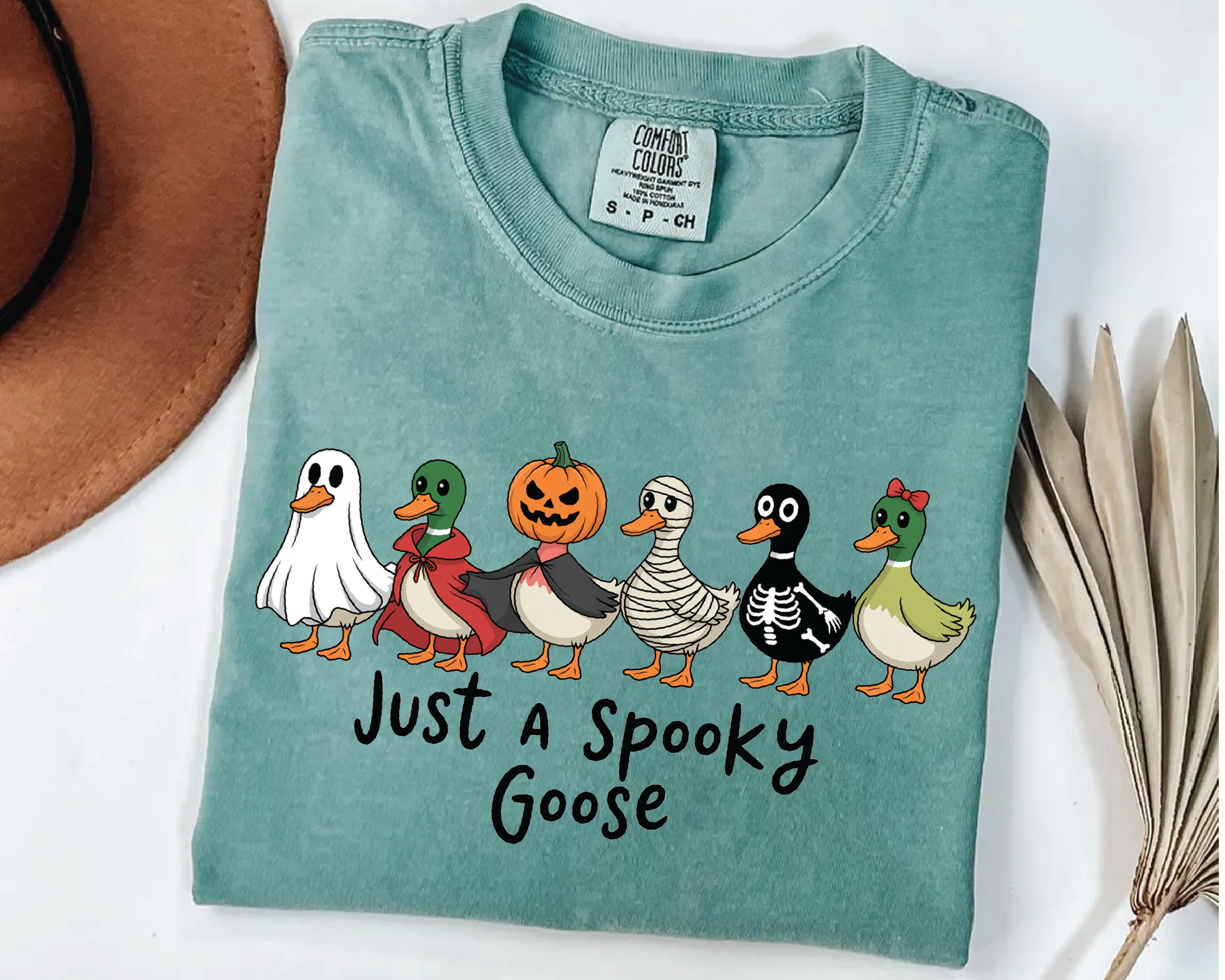Just A Spooky Goose Shirt – Funny Halloween Goose Costume Tee