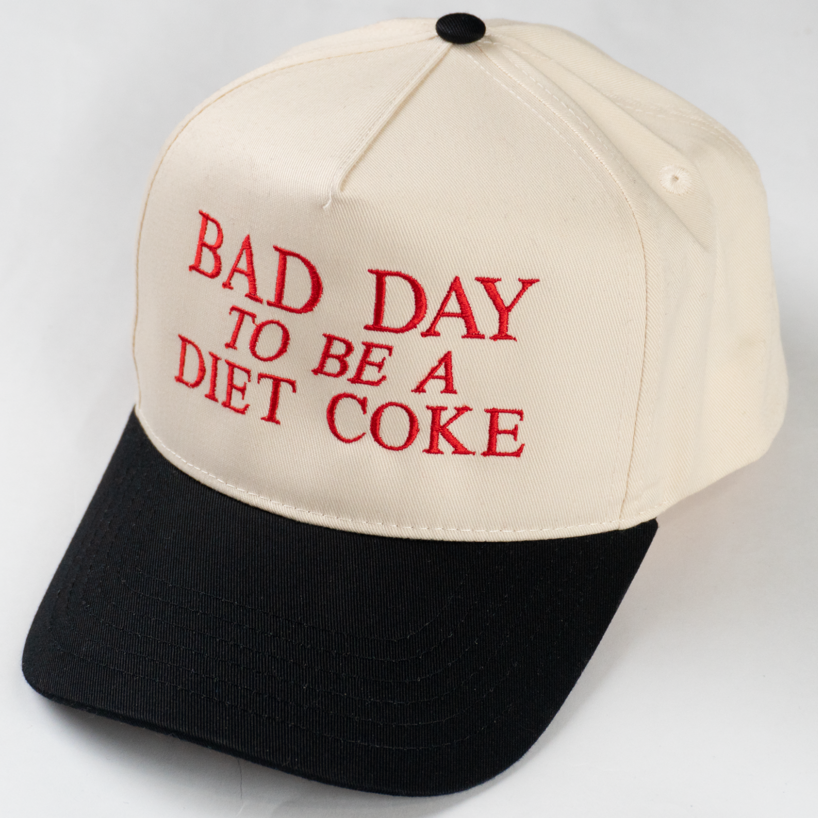 Bad Day to Be a Diet Coke Funny Embroidered Hat