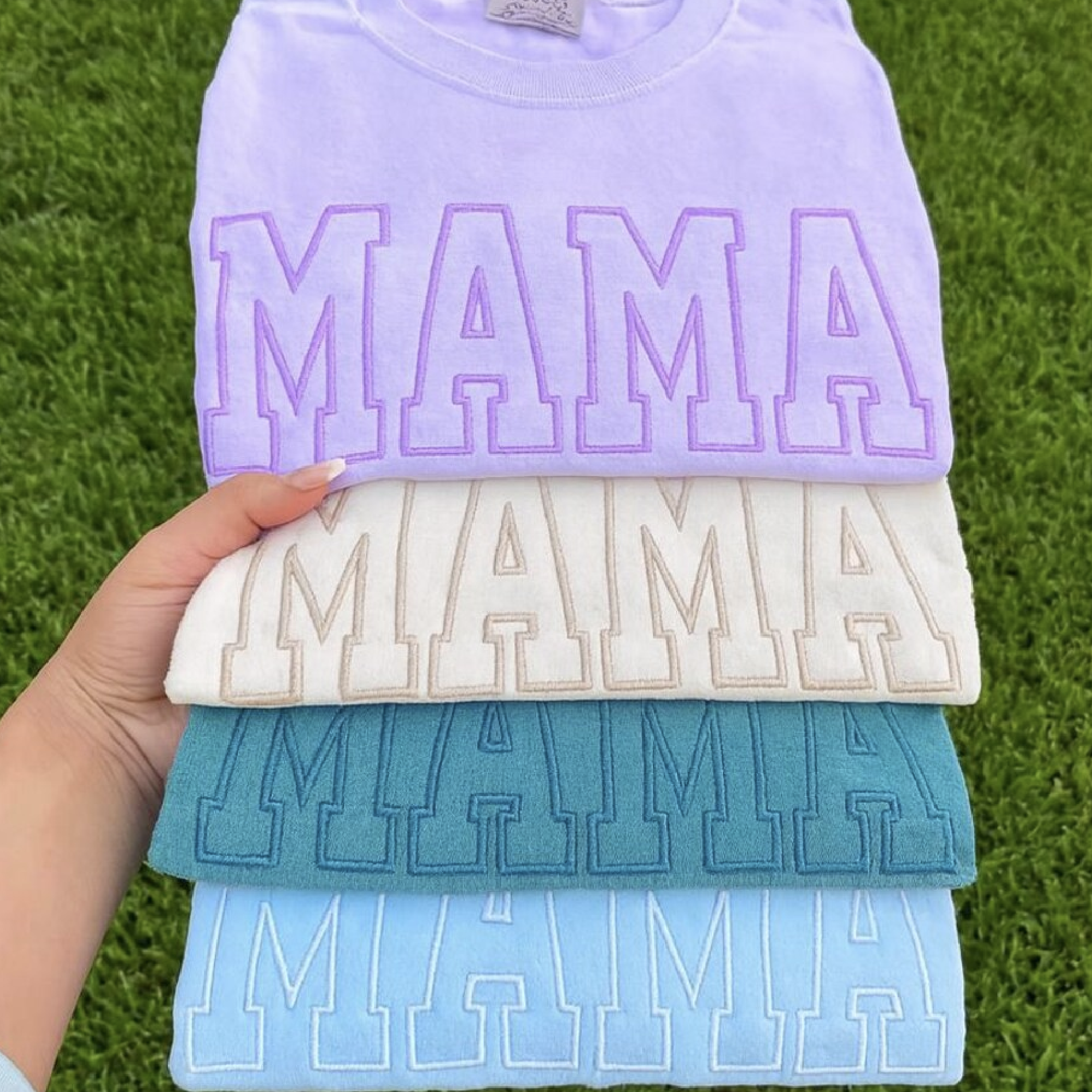 Custom Embroidered Comfort Colors® T-Shirt - Personalized Varsity Name