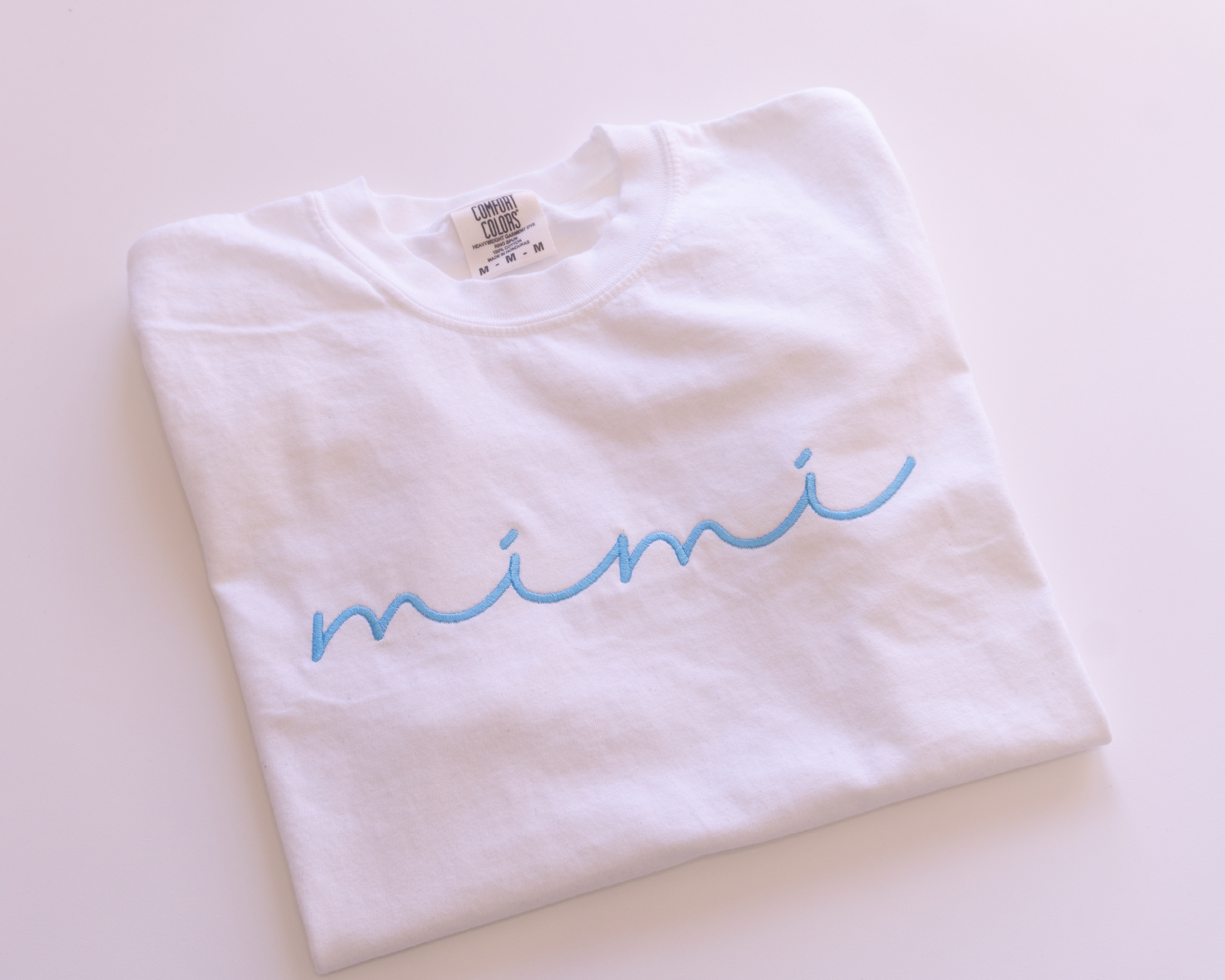 Custom Embroidered Family Nickname Shirt | Comfort Colors 1717