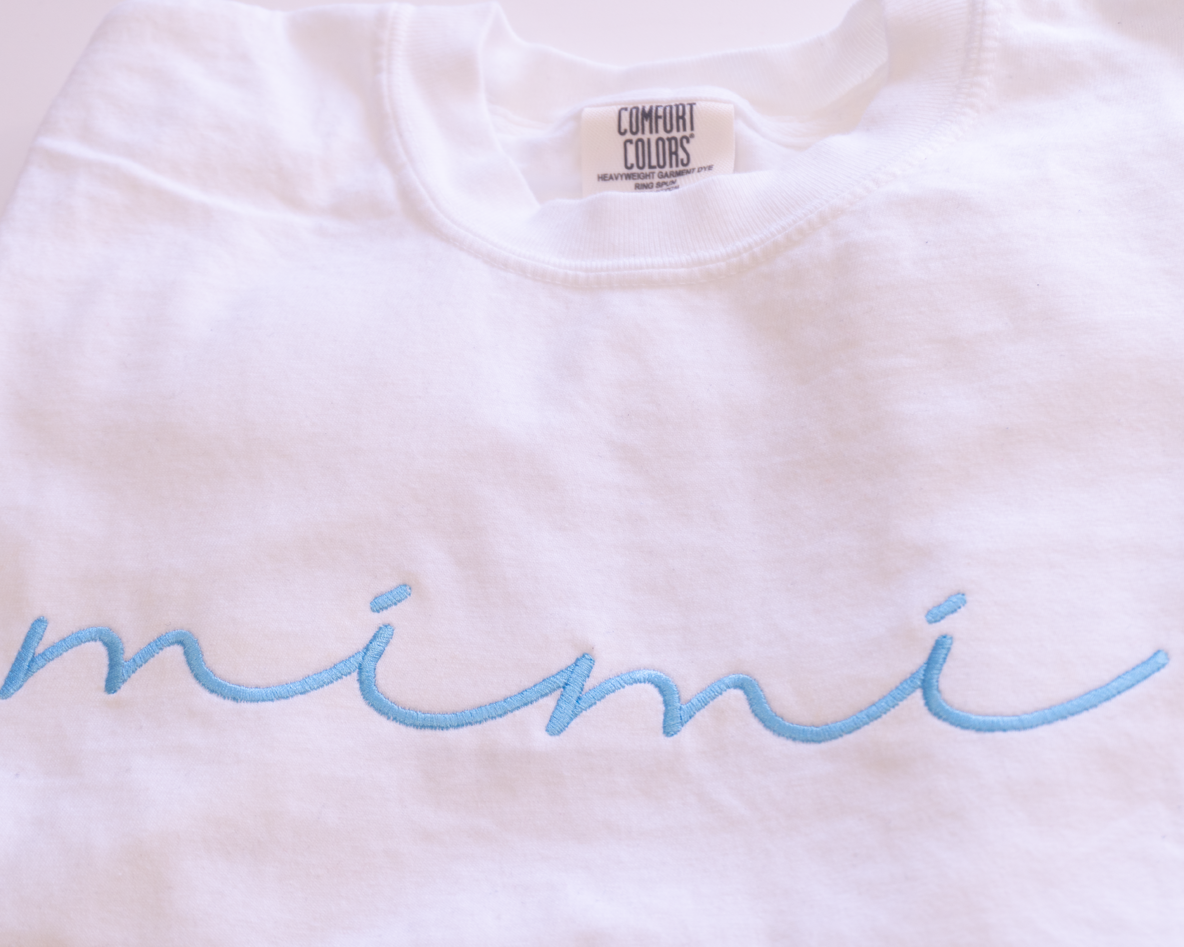 Custom Embroidered Family Nickname Shirt | Comfort Colors 1717