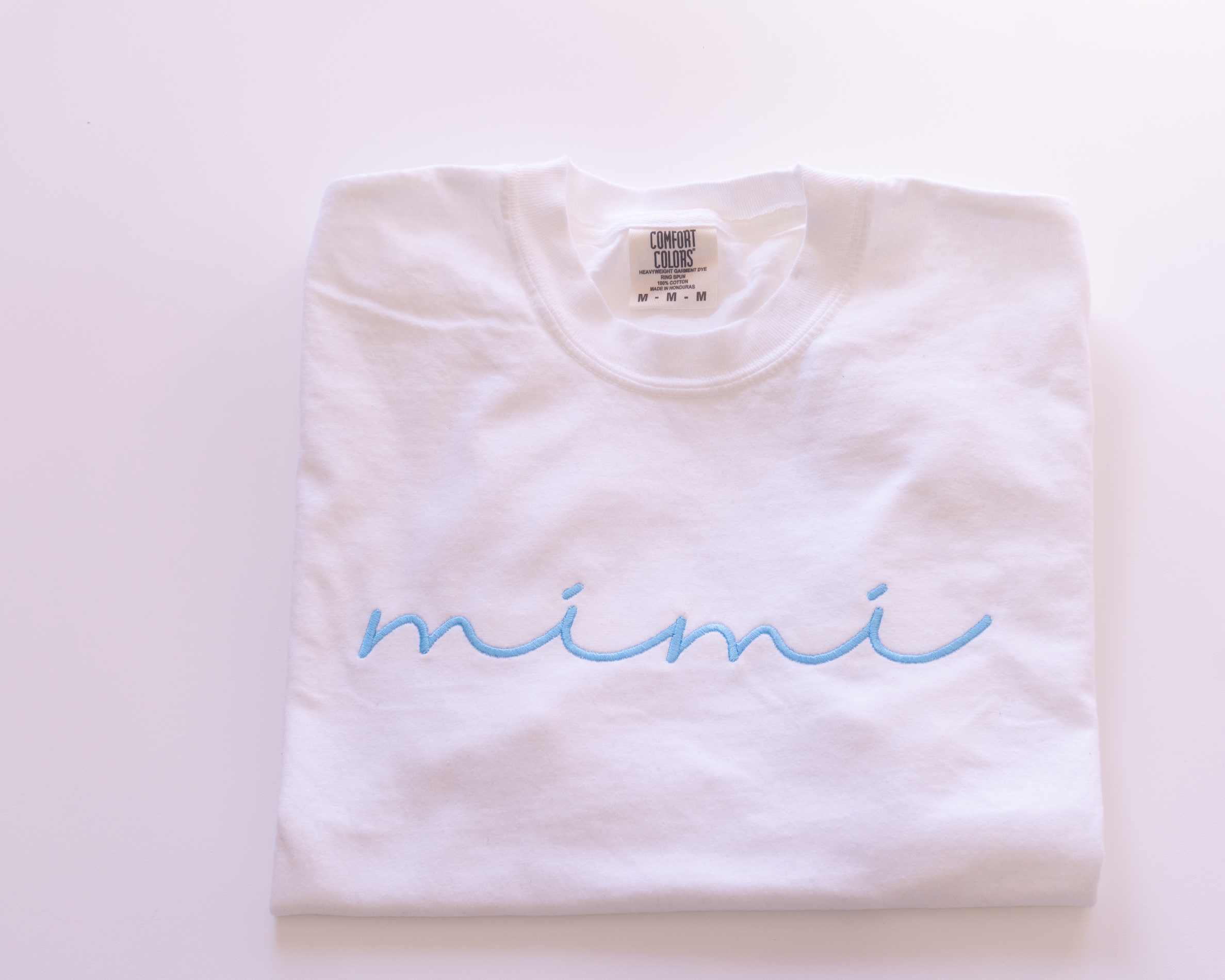 Custom Embroidered Family Nickname Shirt | Comfort Colors 1717